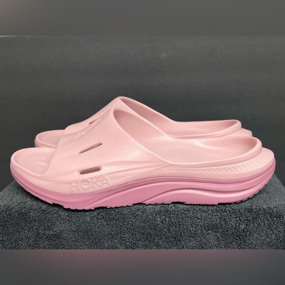 Hoka Ora Recovery Slide 3  Comfort Sandals Mens Size 14 New Color Salmon - Picture 2 of 9